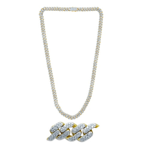 10K 12.55-12.70CT D-NECKLACE