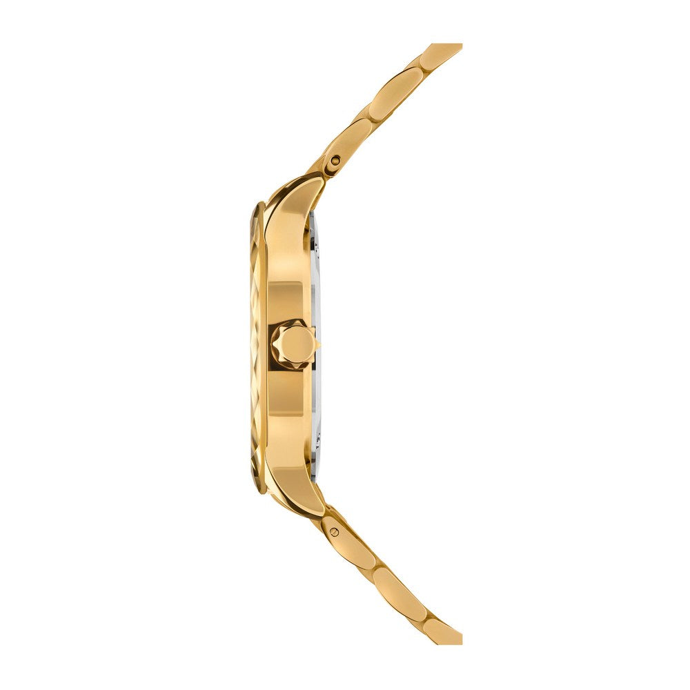 TIRO, Brilliant-Cut, Gold Plated Swiss Quartz Watch, 18MM Band - Gold dial