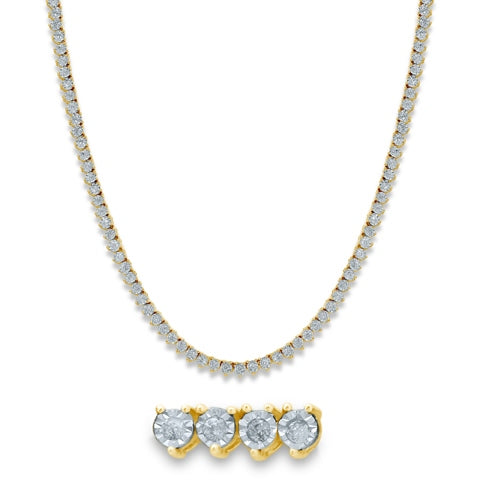 10K 2.11-2.20CT D-NECKLACE