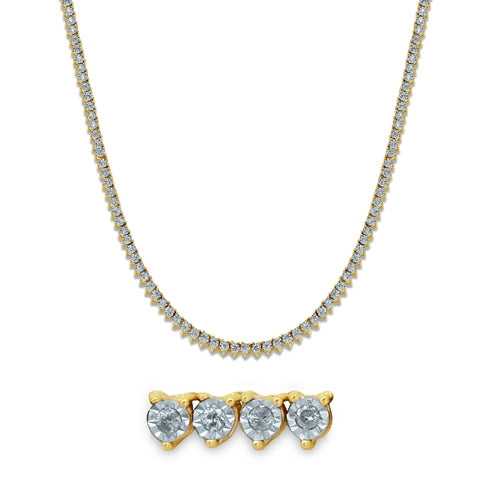 10K 2.12-2.25CT D-NECKLACE