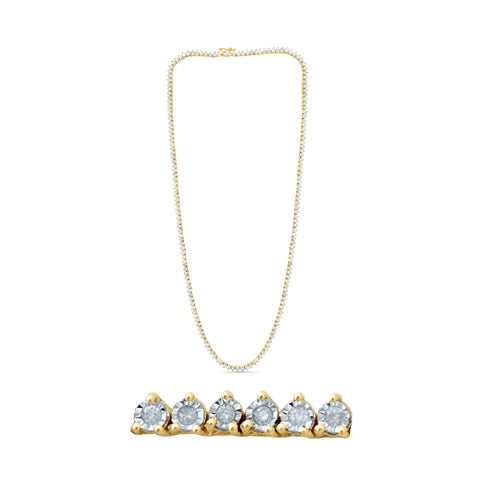 10KT 1.84-1.95CT D-NECKLACE