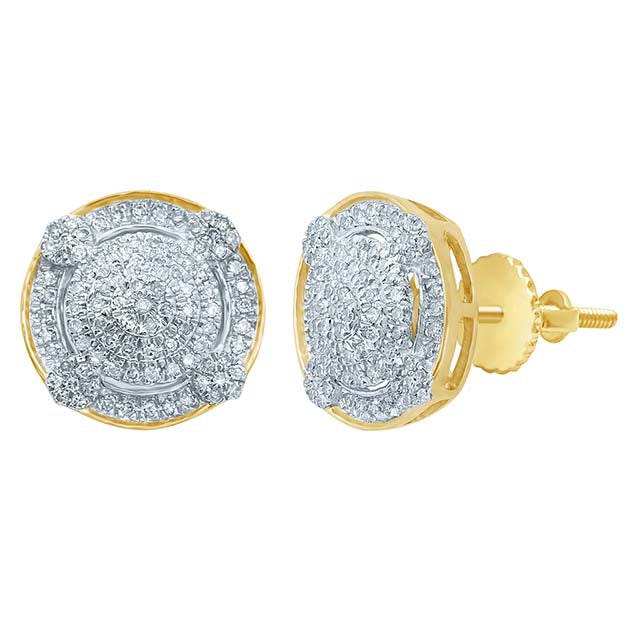 10KT 0.32-0.36CT D-EARRINGS