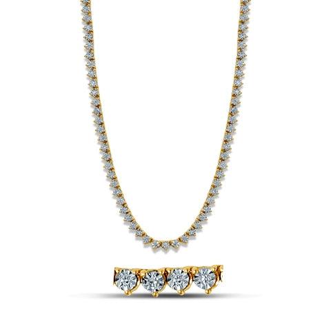 10KT1.71 - 2.12 CT D-NECKLACE