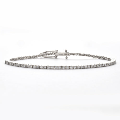 14KW 1.19CTW DIAMOND TENNIS BRACELET