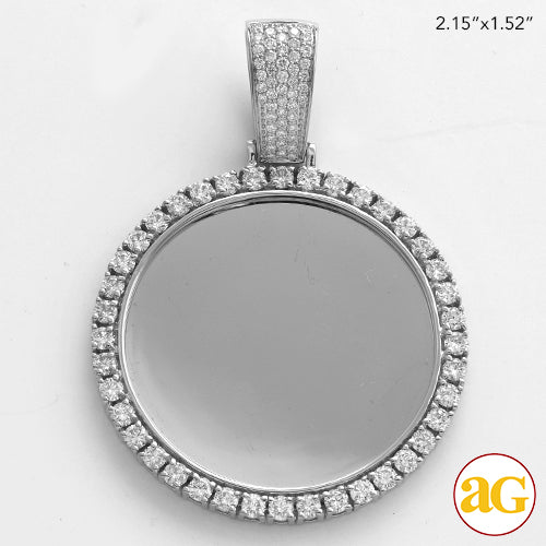 10KW 2.85CTW DIAMOND ROUND MEMORY PENDANT