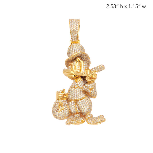 10KY 4.50CTW DIAMOND CARTOON WEALTHY DUCK