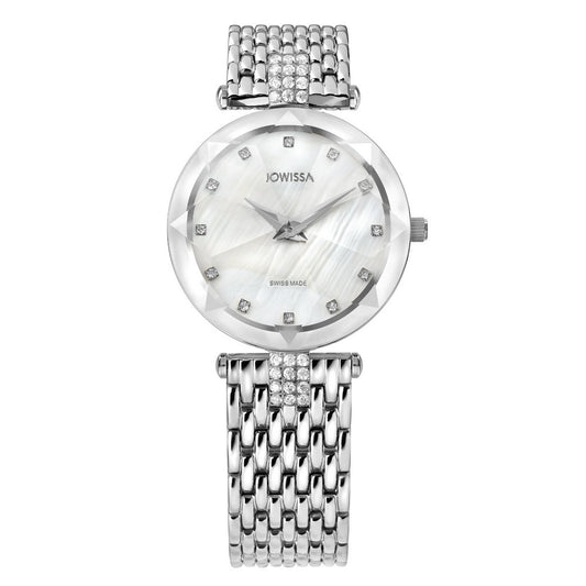 FACET STRASS, Brilliant-Cut, Swiss Quartz Watch, 15mm Band