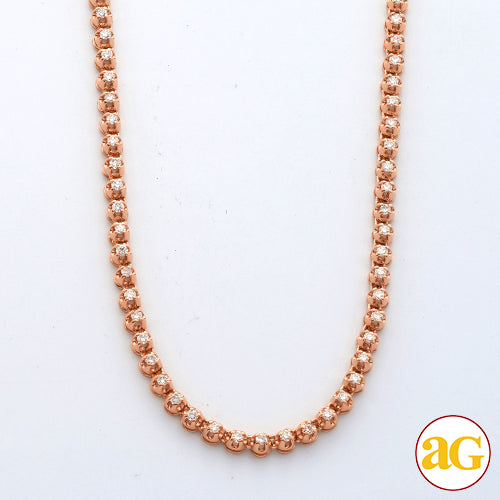 10KR 2.60CTW DIAMOND BUTTERCUP TENNIS NECKLACE