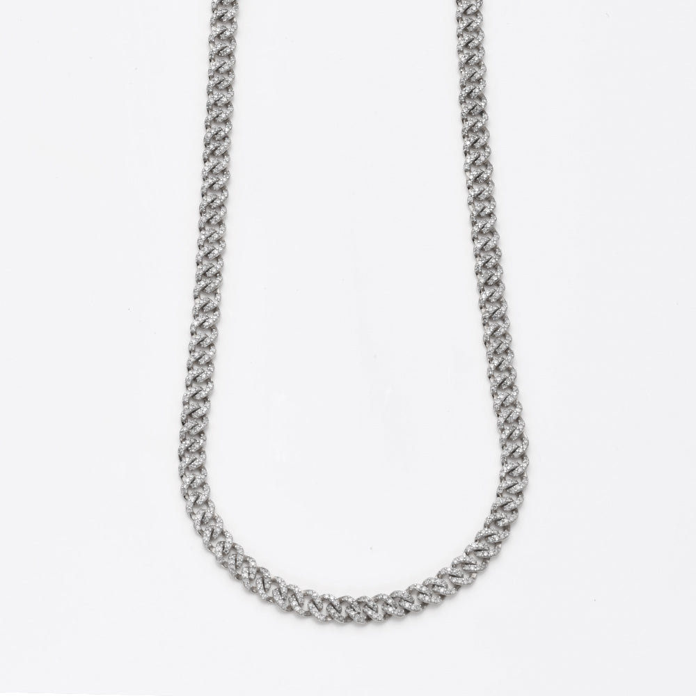 14KW 4.65CTW DIAMOND MIAMI CUBAN CHAIN